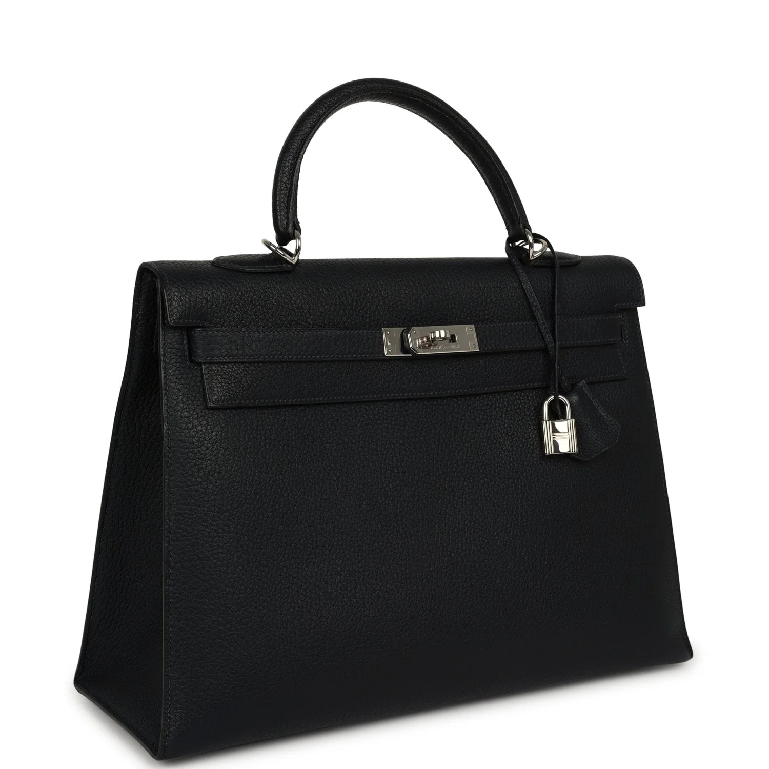 HERMÈS Kelly Sellier 35 Bleu Indigo Fjord Palladium Hardware