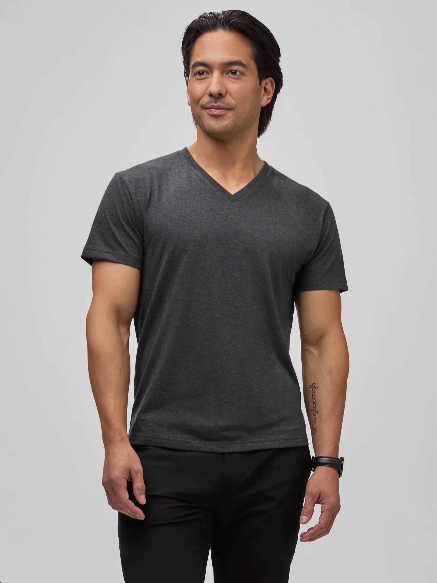 Charcoal V-Neck