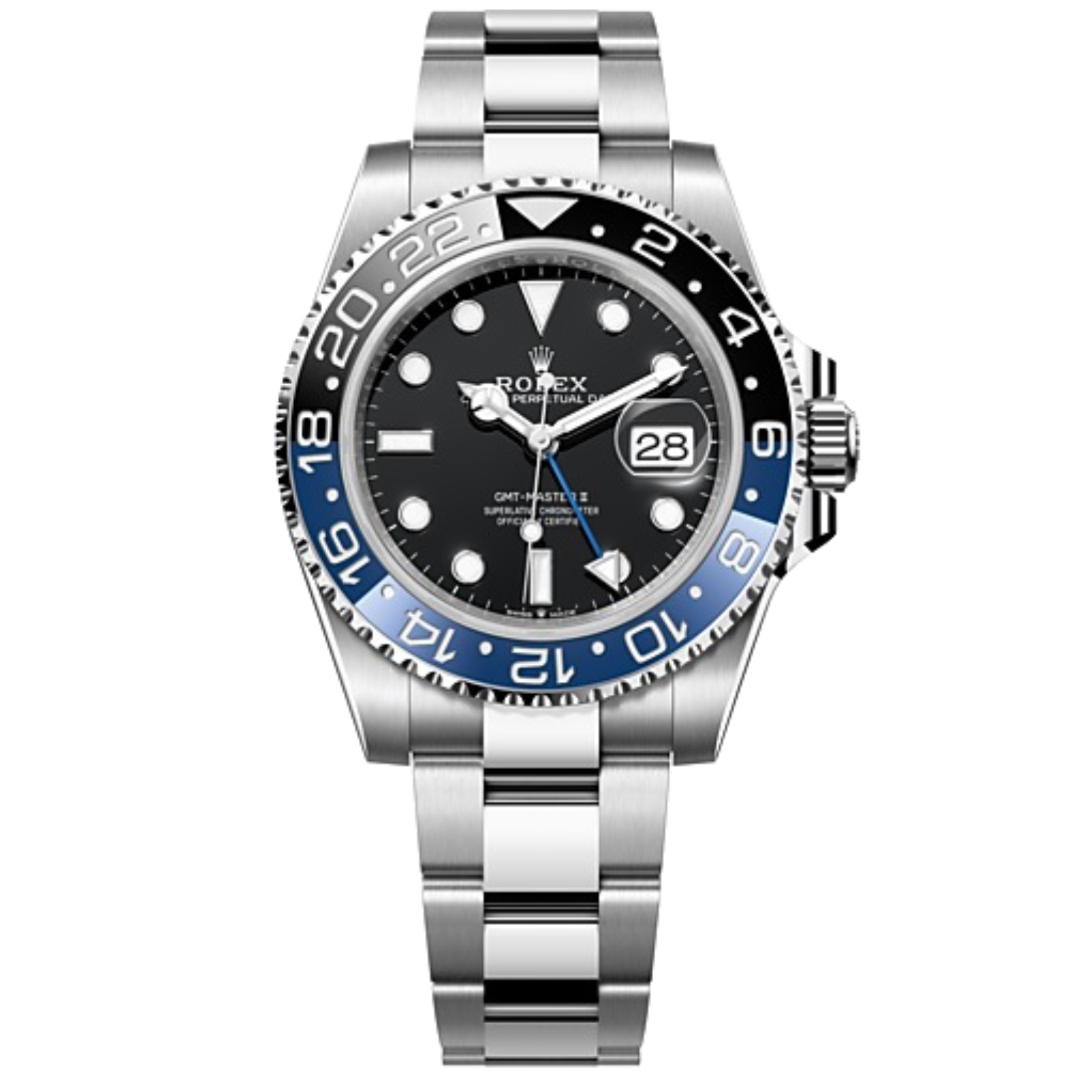 Rolex GMT-MASTER II Oyster, 40 mm, Oystersteel M126710BLNR-0003 Batman