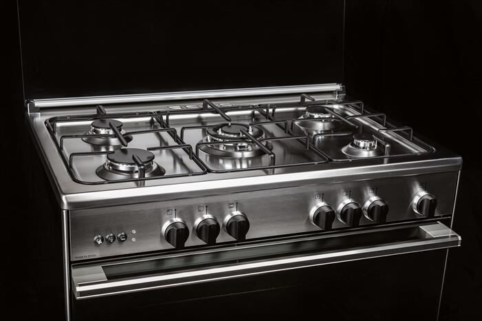 GLEM GAS - Cucina a gas UN965MI Classe A-INOX