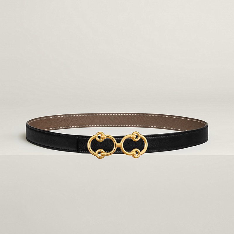 Artemis belt buckle & Reversible leather strap 24 mm