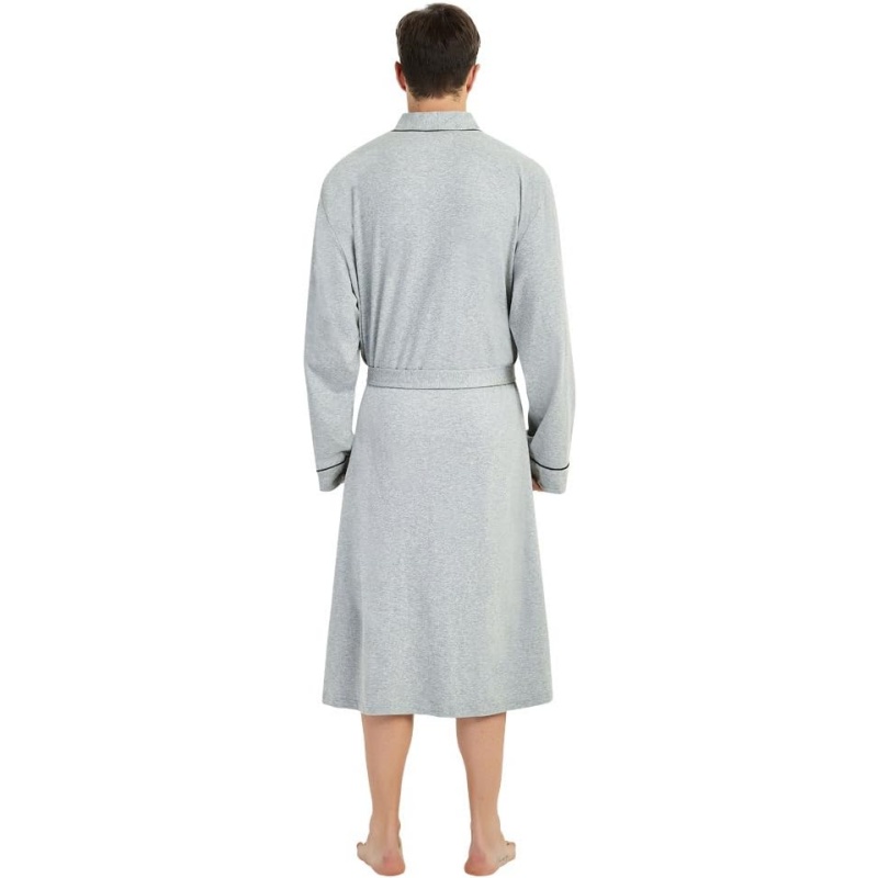 100% Cotton Men's Knit Bathrobe