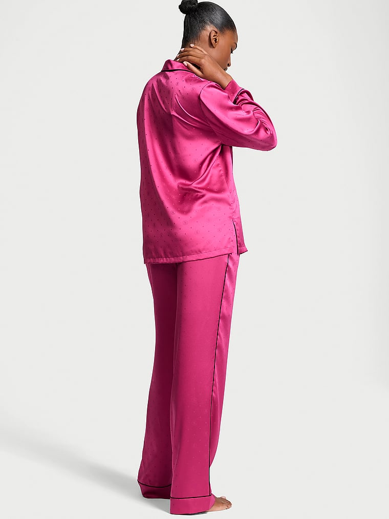 Victoria's Secret Glazed Satin Long Pajama Set