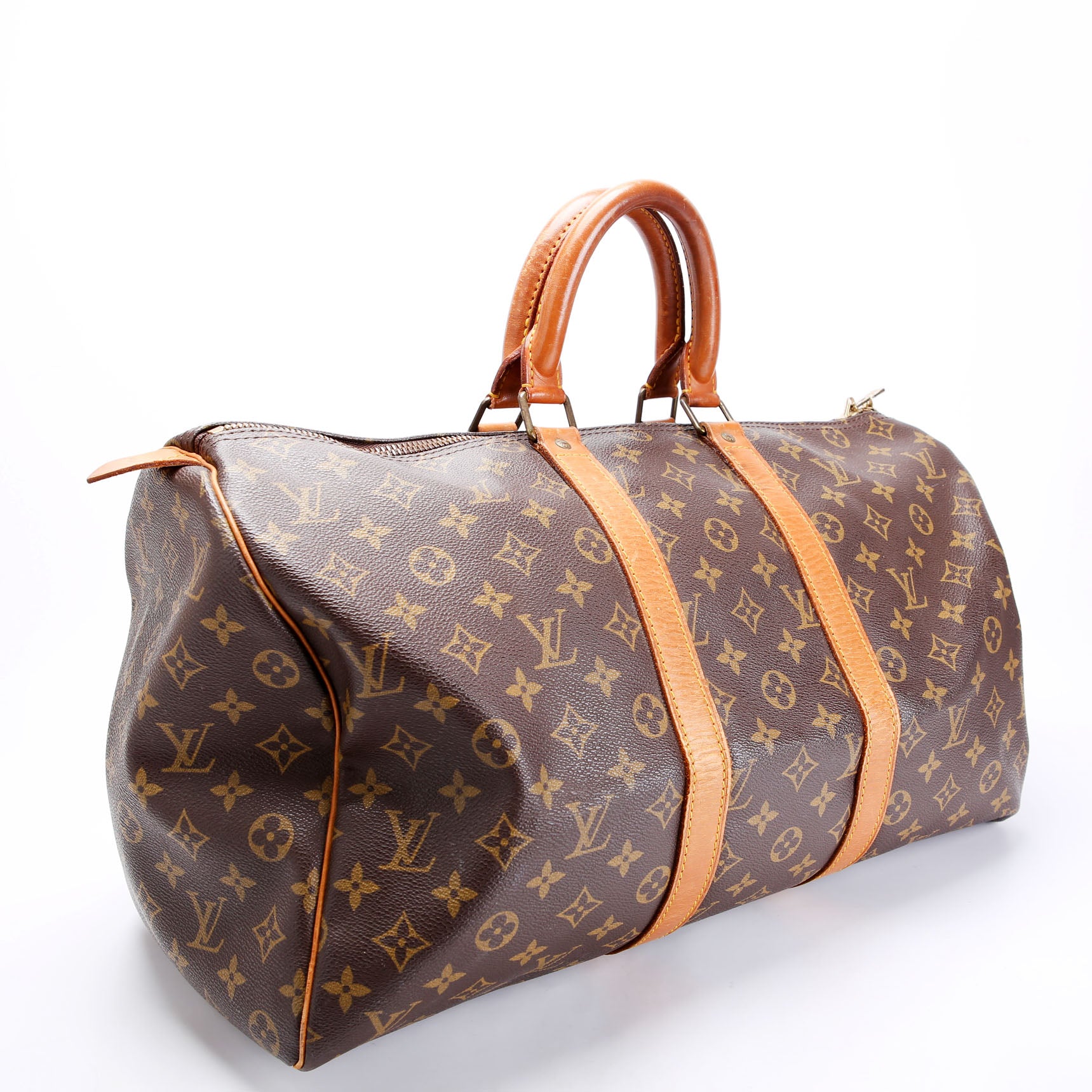 LOUIS VUITTON × Takashi Murakami Cerises Keepall 45 Brown And Red Cherry Monogram Gold Hardware