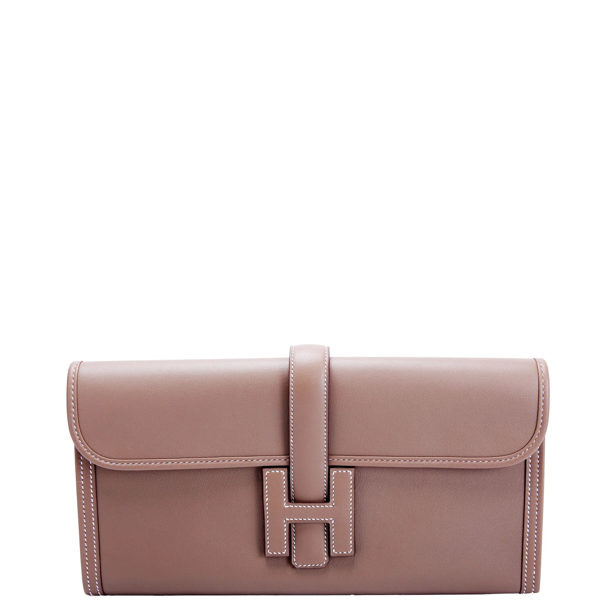 HERMÈS Jige Elan 29 Clutch Swift Taupe