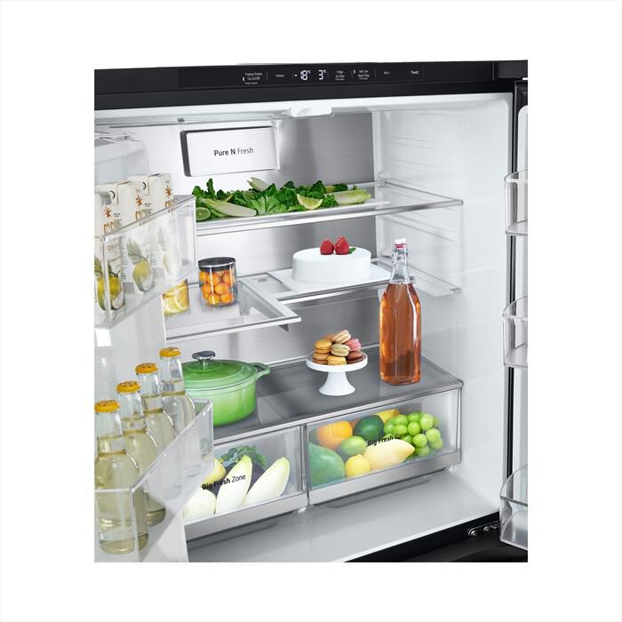 LG - Frigorifero 4 porte GMG860EPBE Classe E 508L-Black