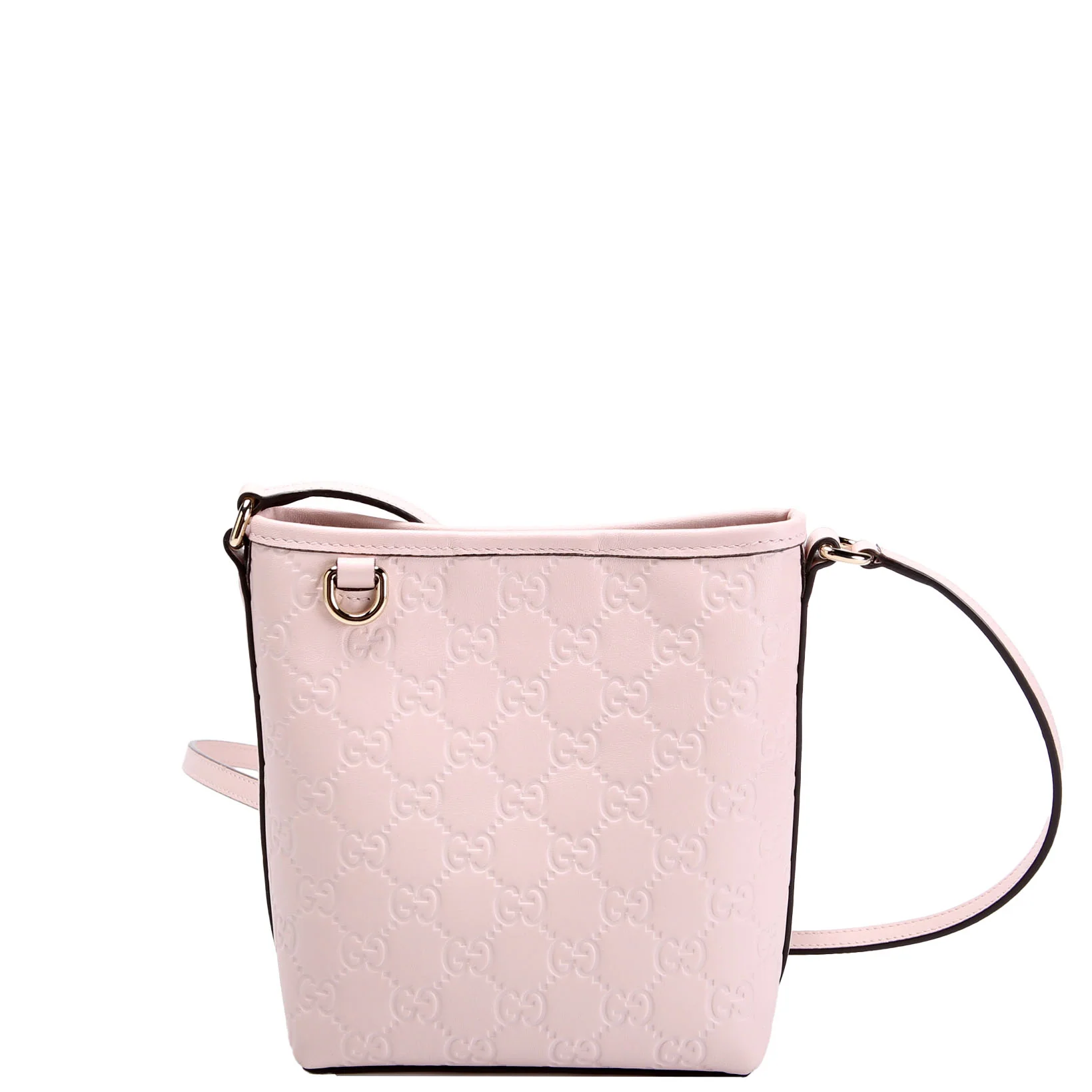 GUCCI 847090 Emblem Guccissima Mini Bucket