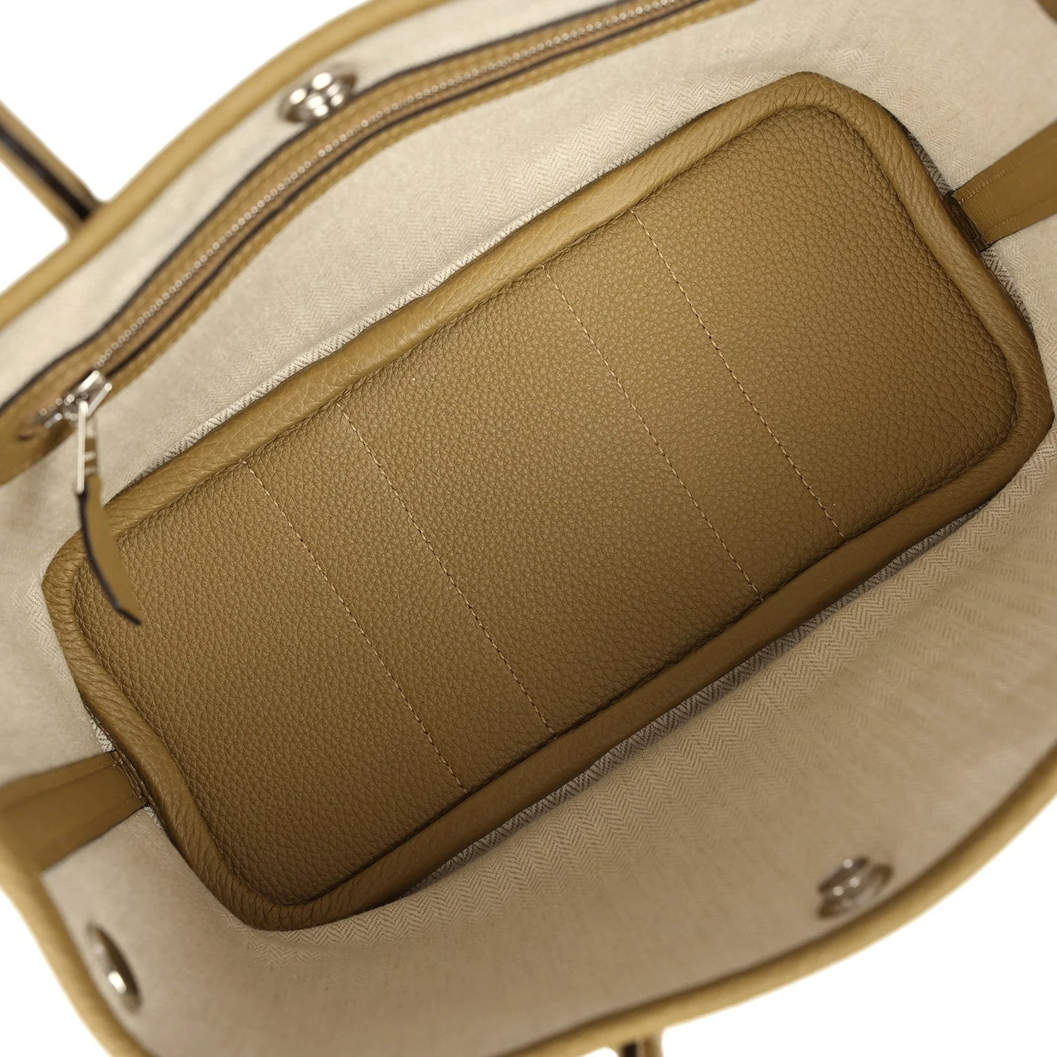 Hermes Garden Party Neo 23 Dune Negonda Palladium Hardware