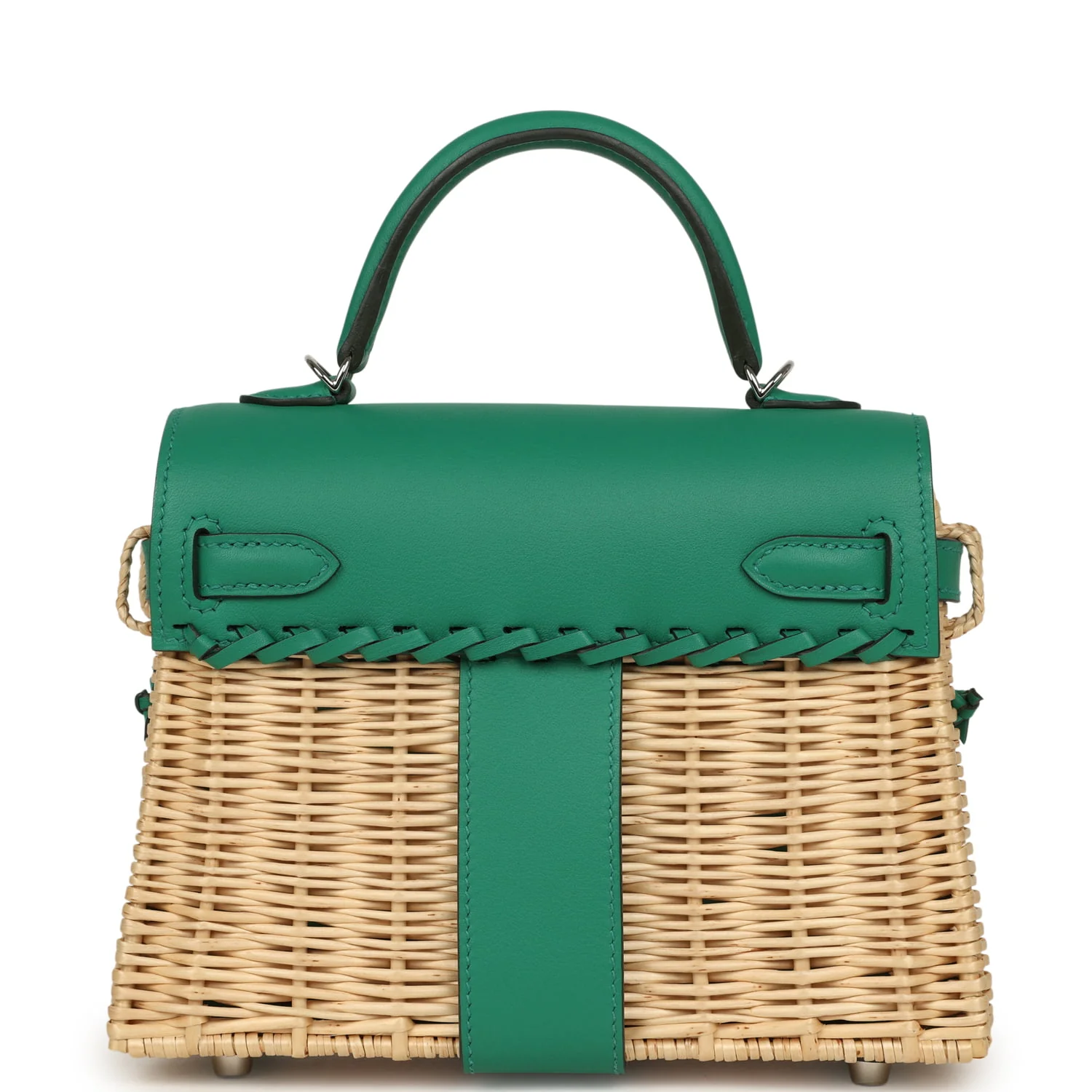 Hermes Mini Picnic Kelly 20 Vert Vertigo Swift Palladium Hardware