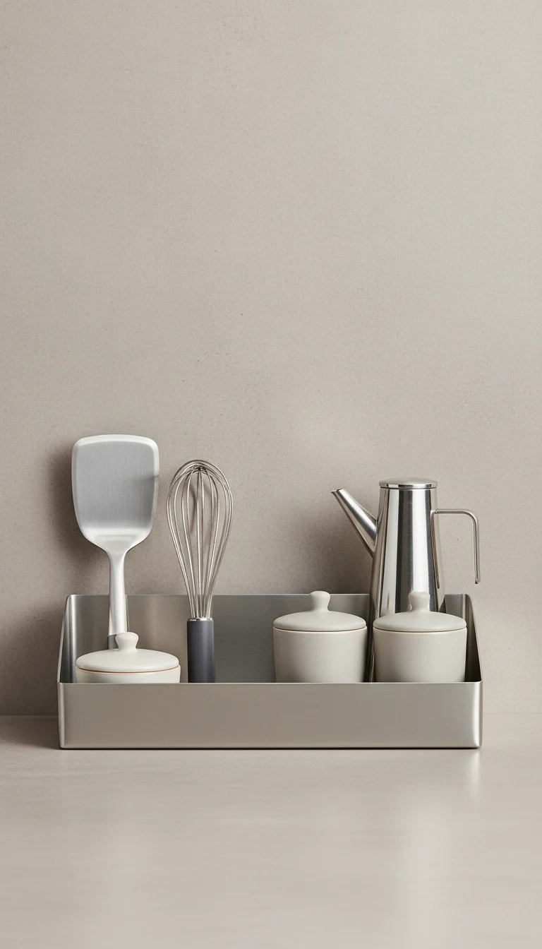 Stainless Steel Kitchen Organizer Tray
