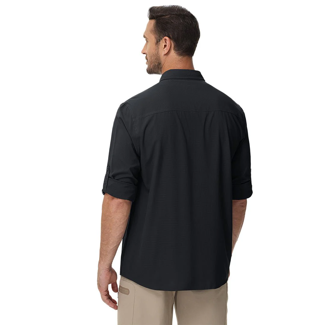 Men's Quick Dry Tactical Shirts UV Protection Hiking Shirt