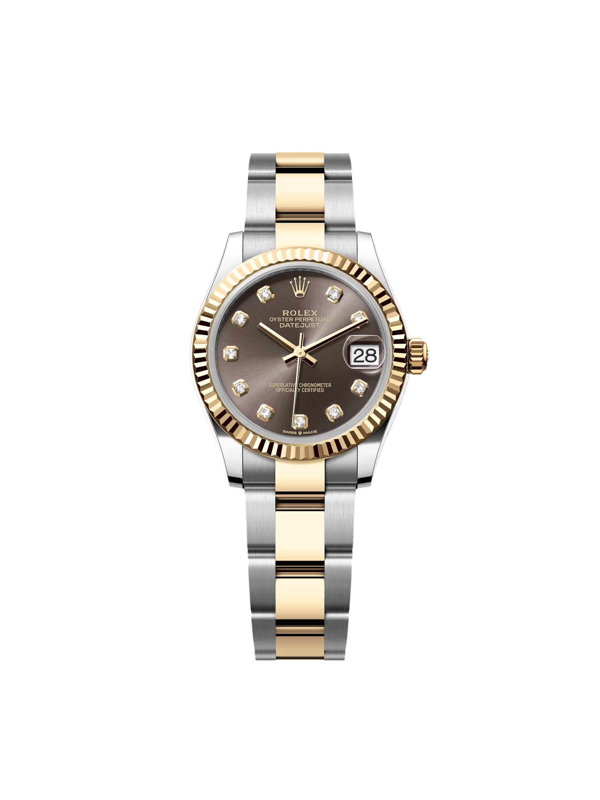 RLX Datejust m278273-0021/0022 31mm Dark Grey Dial Stainless Steel and Yellow Gold Oyster Watch