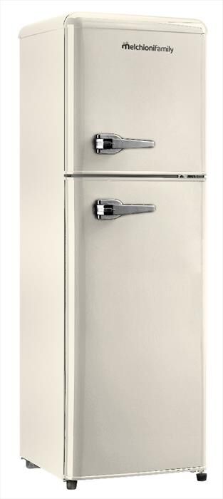 MELCHIONI FAMILY - Frigorifero 2 porte SIBERIA 85 Classe E 85lt-Panna / Metallo