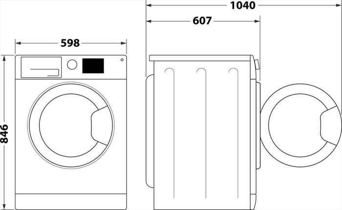 INDESIT - Asciugatrice C YD 92D WW IT 9Kg Classe E-Bianco