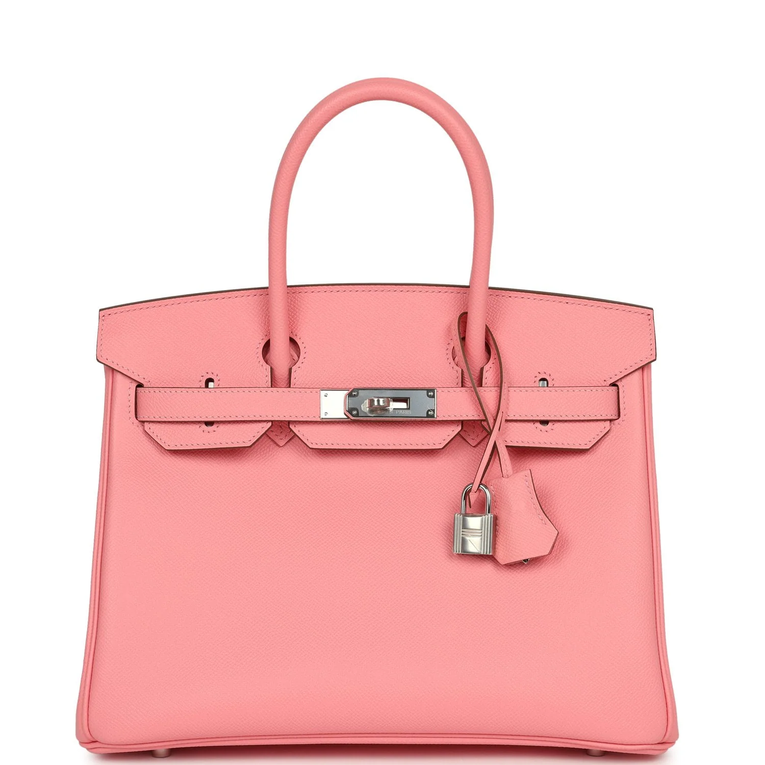 HERMÈS Birkin 30 Rose Confetti Epsom Palladium Hardware