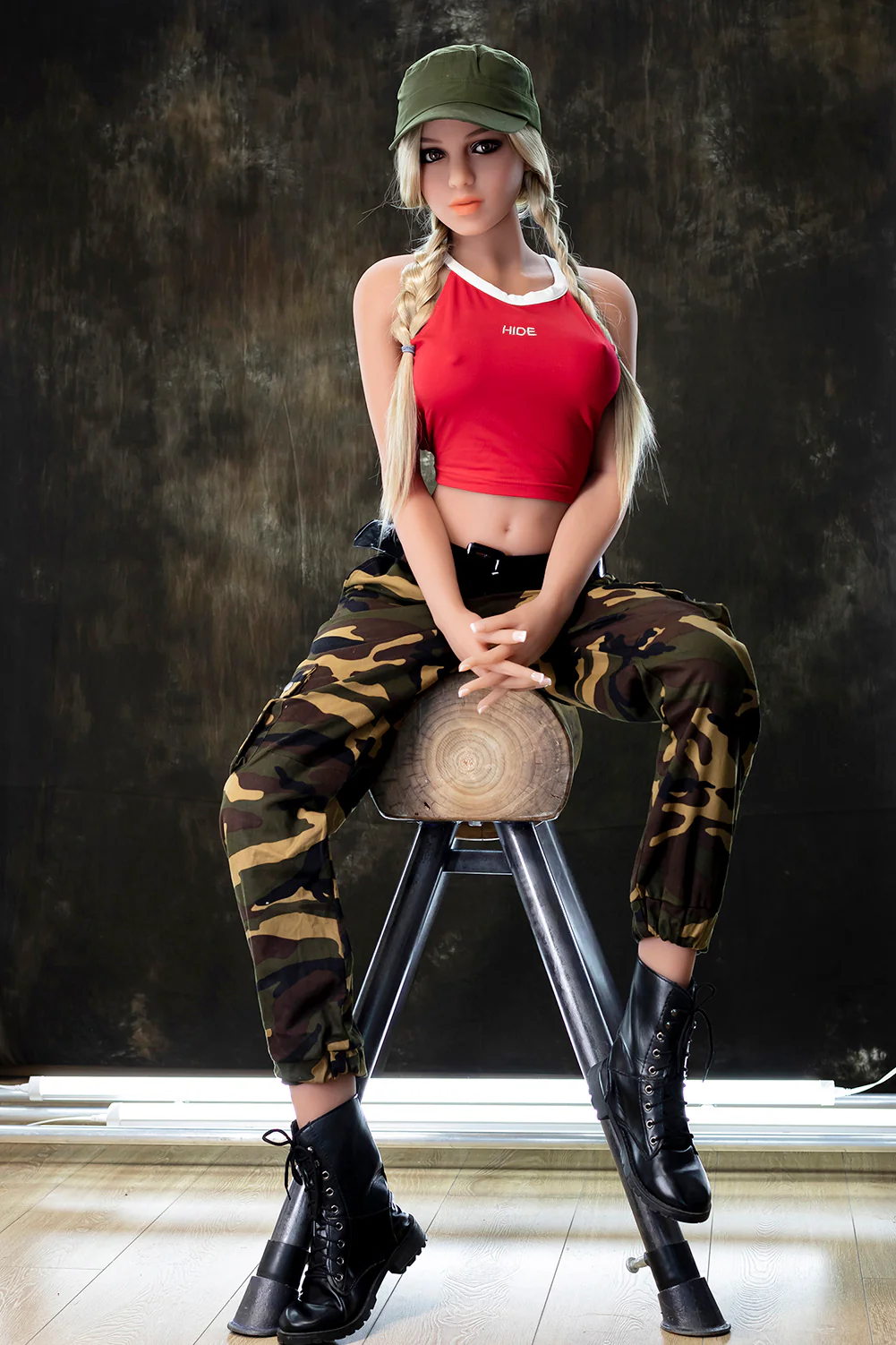 US Stock - Abigail 5ft45 / 166cm #174 Head TPE Hot Army Girl Sex Doll
