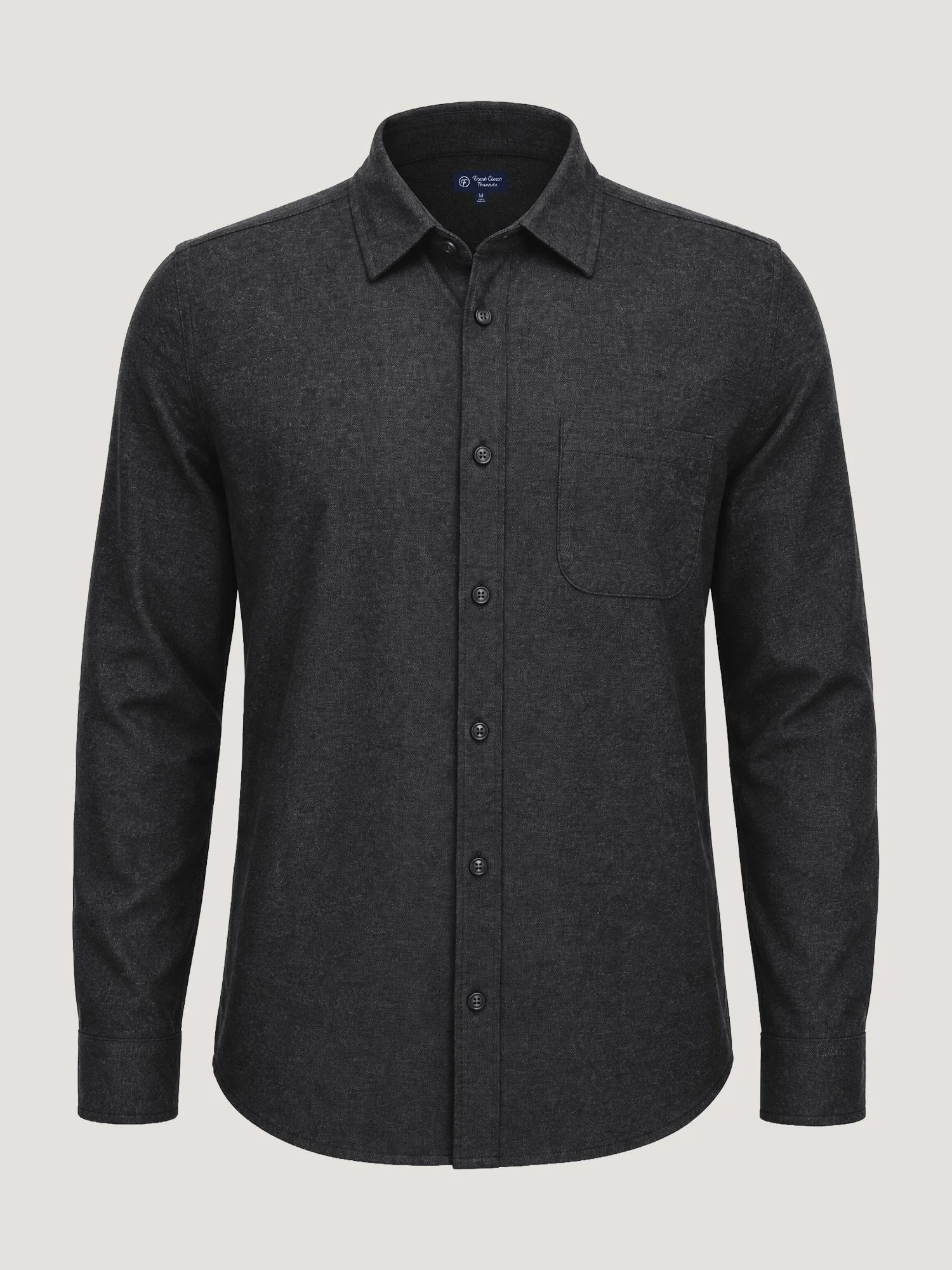 Black Lightweight Flannel