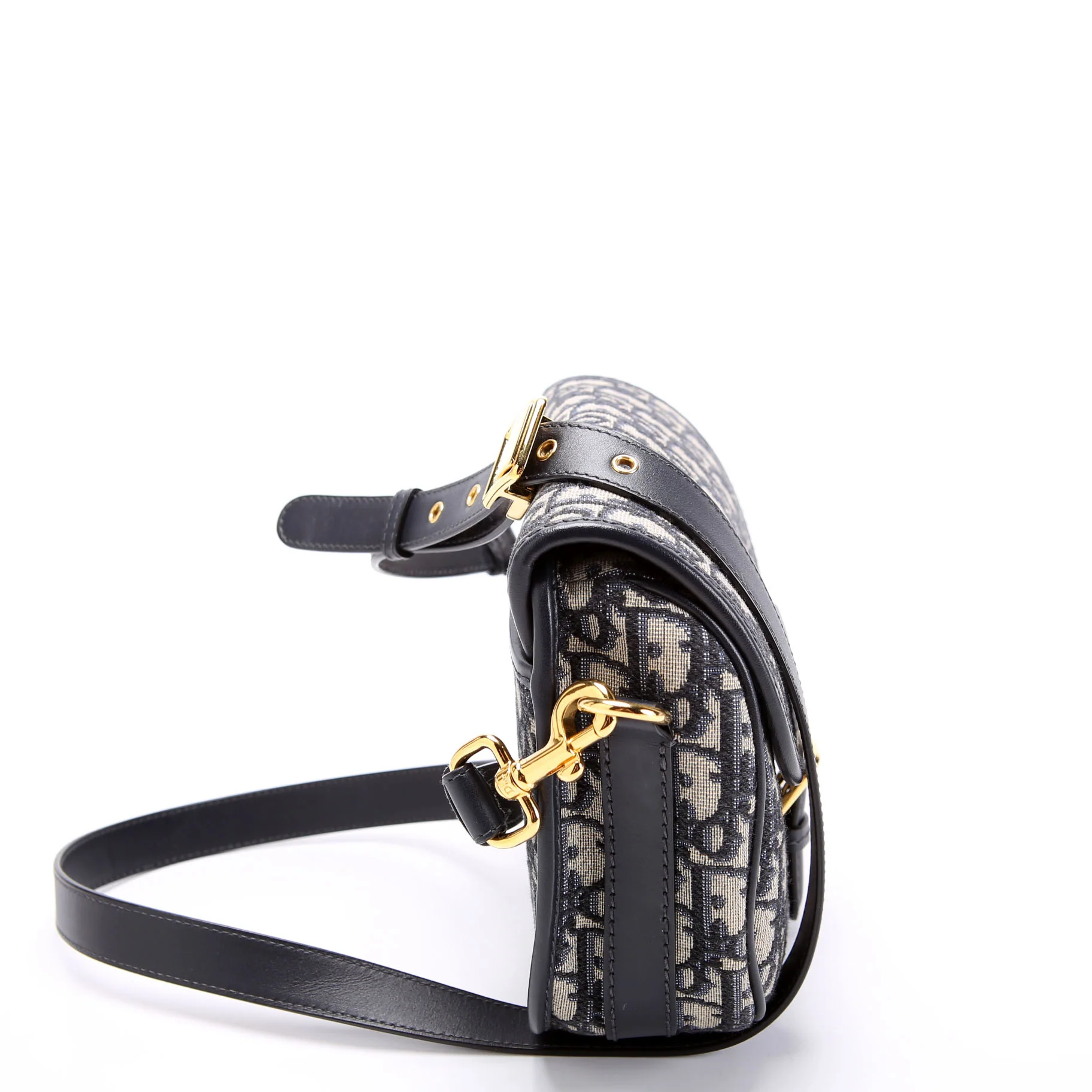 DIOR Bobby Bag Small Oblique Navy/Cream