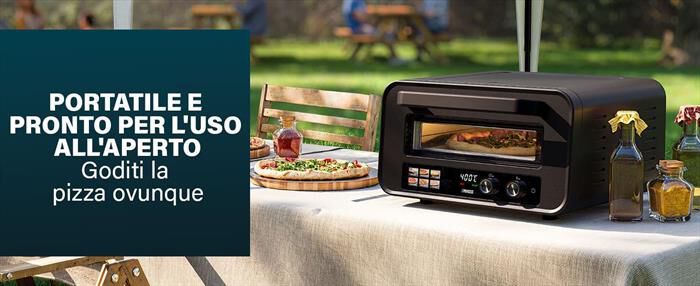 PRINCESS - 112780 - FORNO PER PIZZA PRO MAX-Nero / Metallo