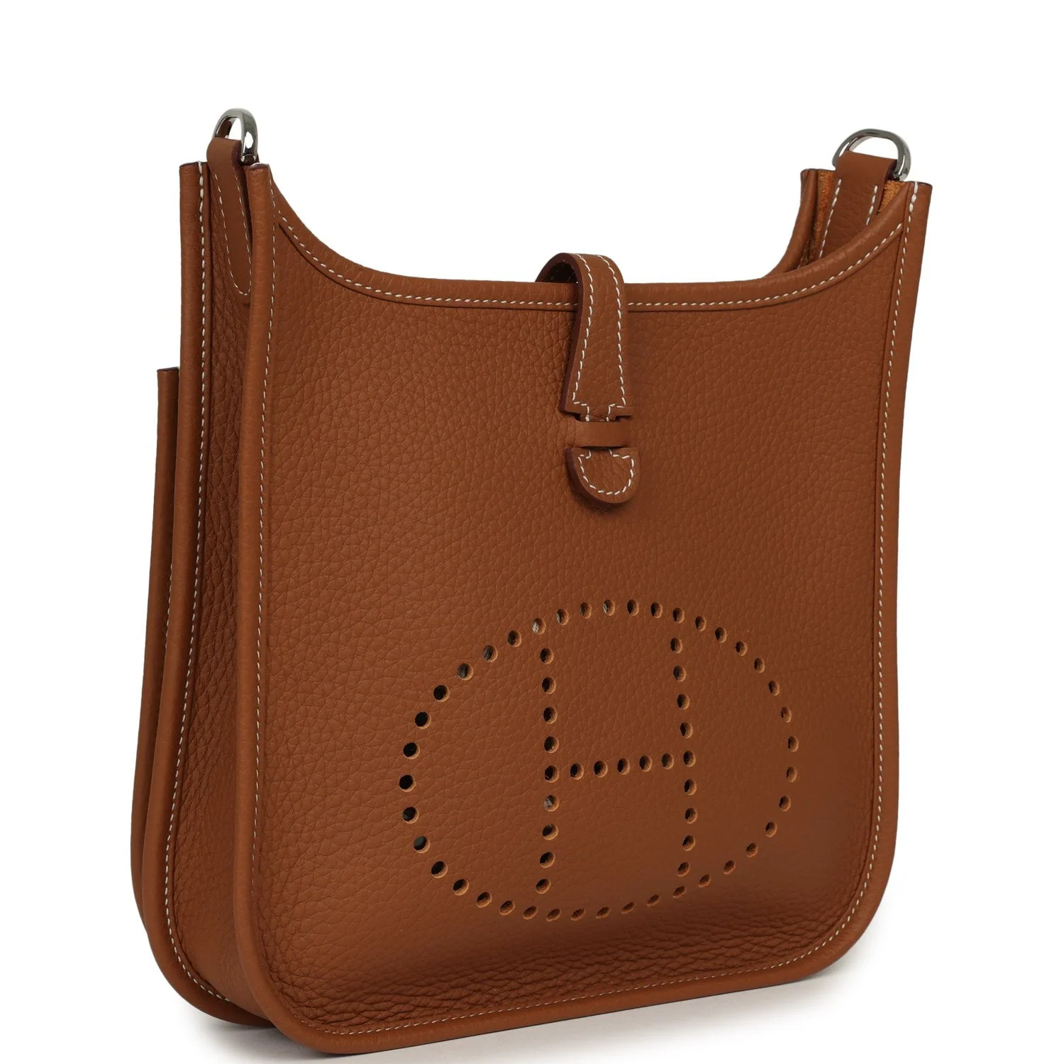 HERMÈS Evelyne 23 Gold Clemence Palladium Hardware