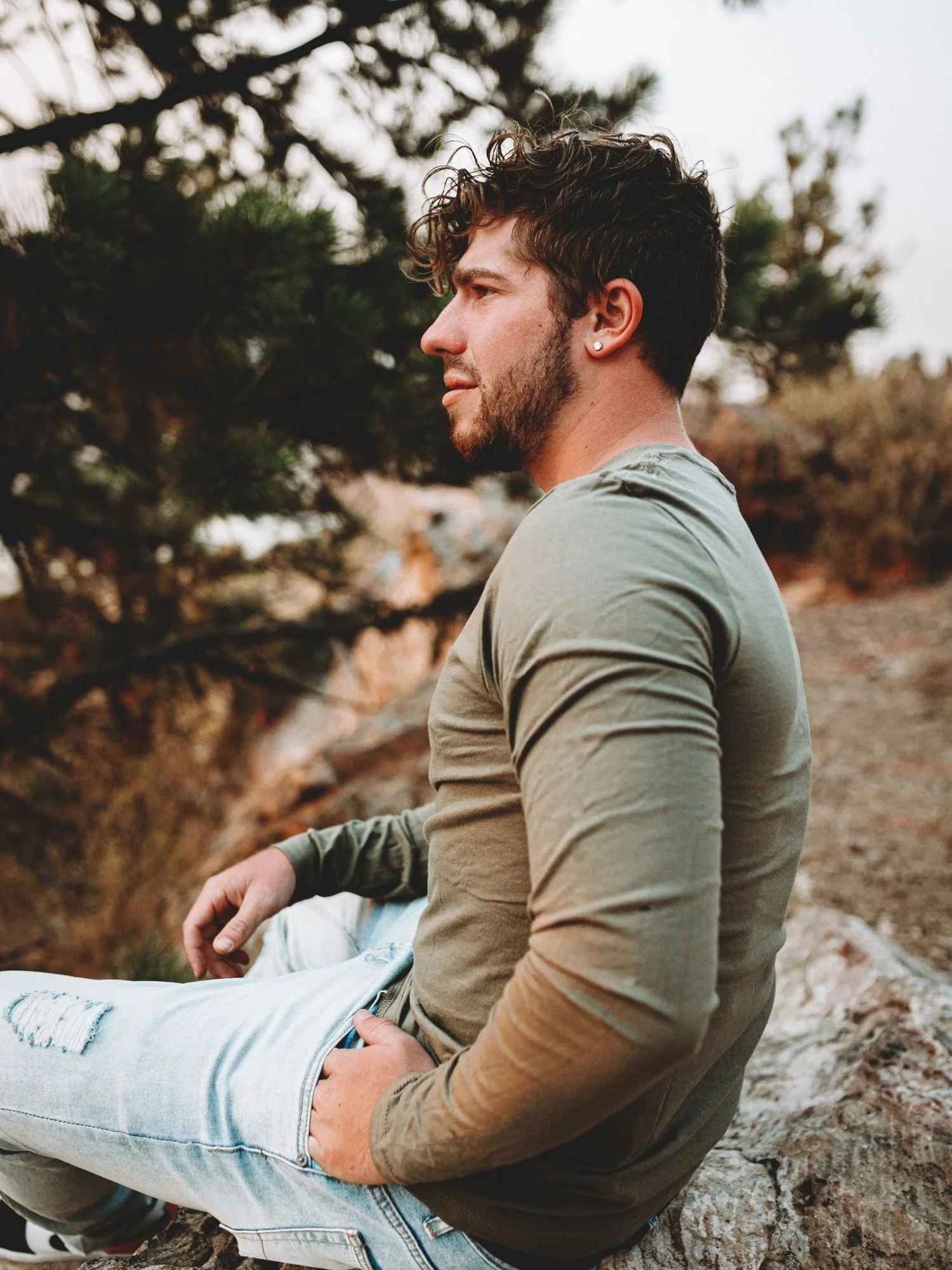 Military Long Sleeve Crew Neck
