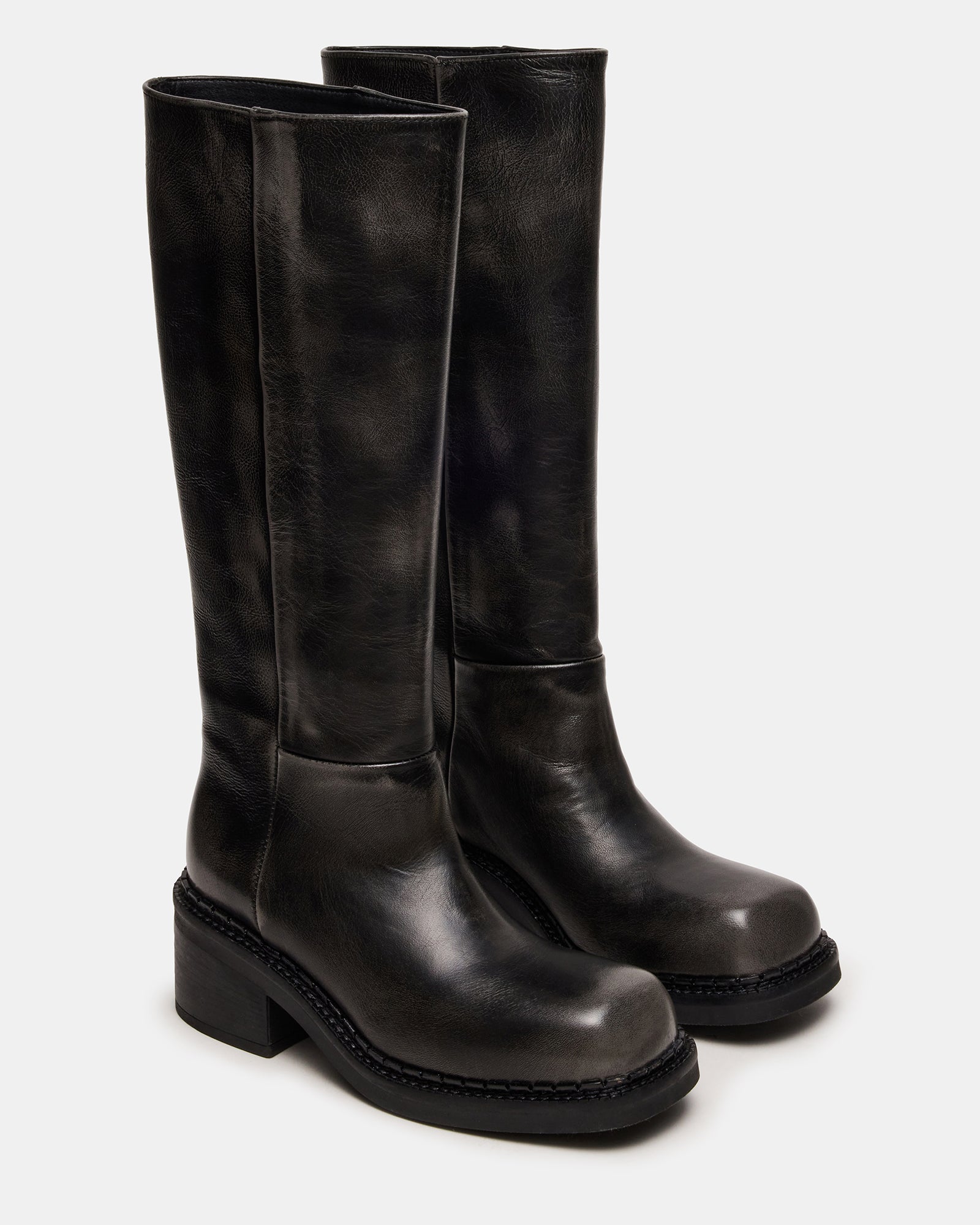 Davos Black Distressed