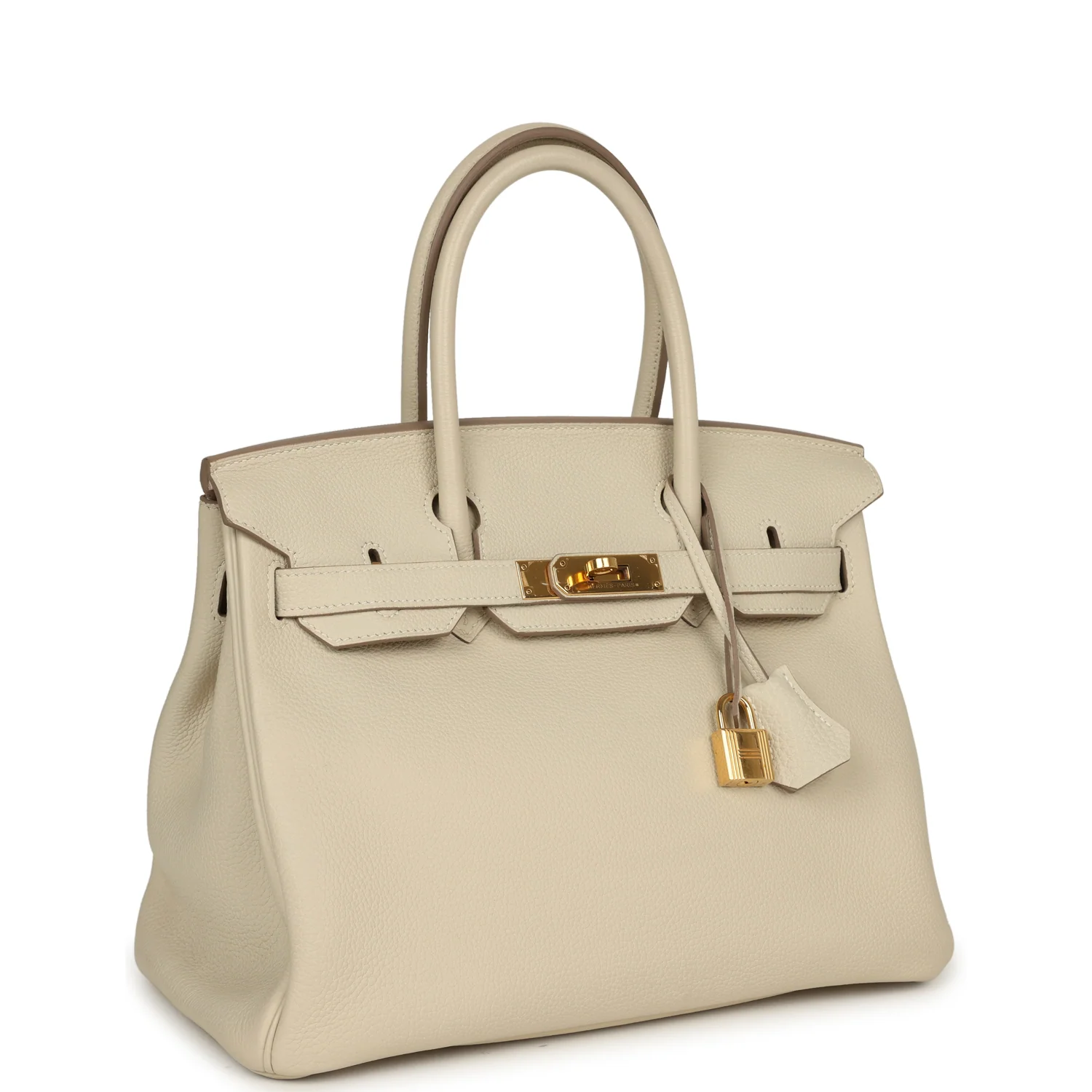 HERMÈS Birkin 30 Craie Togo Gold Hardware