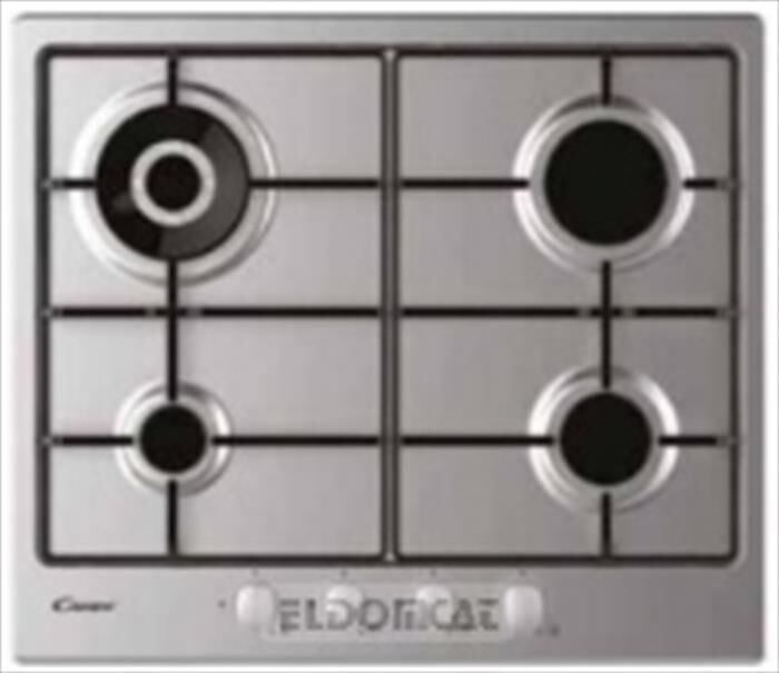 CANDY - Piano cottura a gas CHG 6BR4 WX 59,5cm-Acciaio Inox