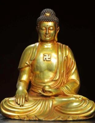 Three Set Old Chinese Bronze Statue w/Buddha N2886