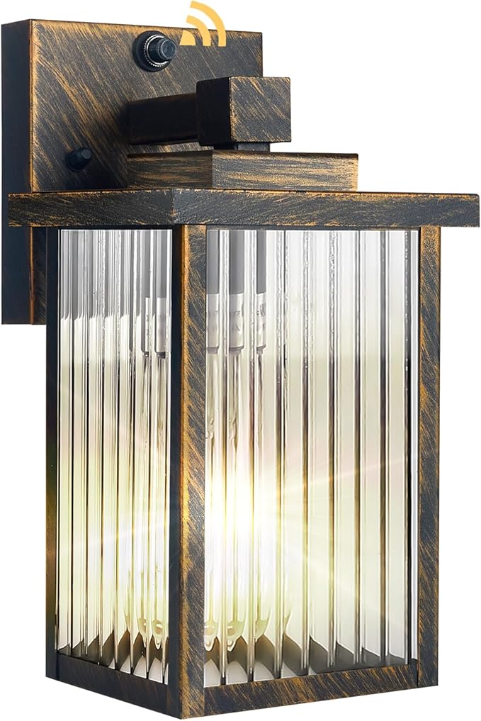YARDLUME Outdoor Wall Light with Dusk to Dawn Sensor