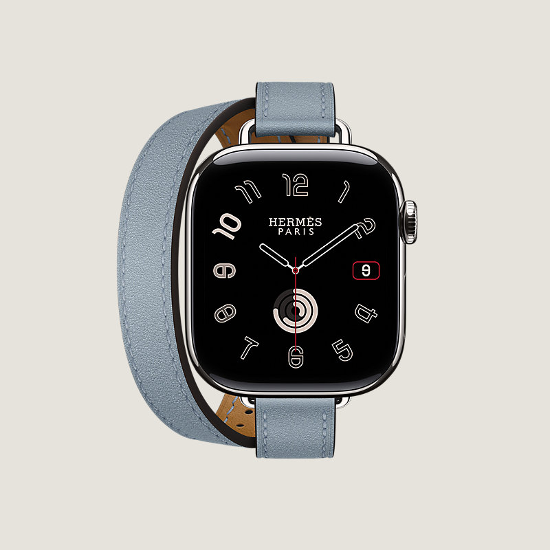Series 11 case & Band Apple Watch Hermès Double Tour 42 mm Attelage