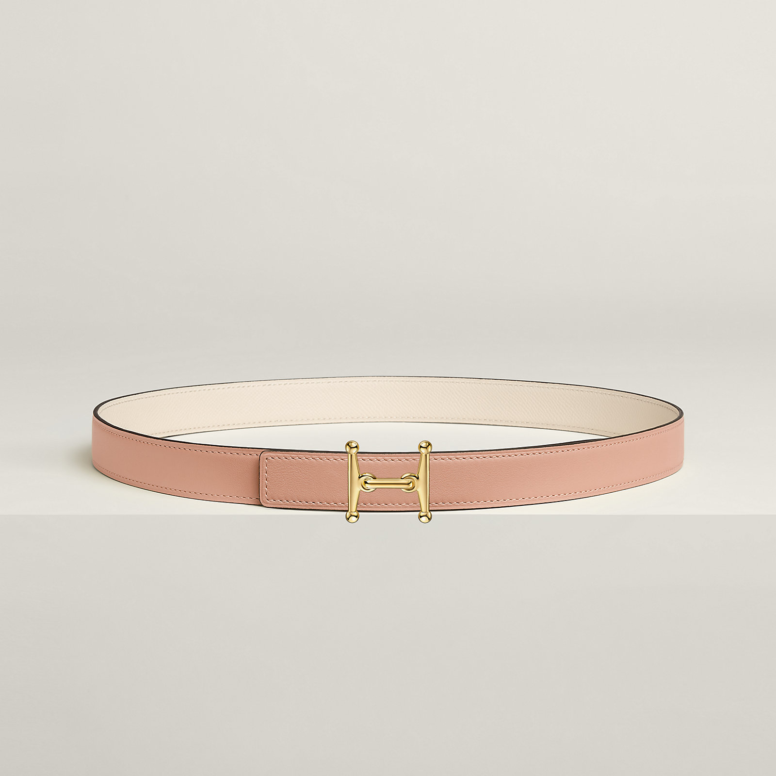 Mors H belt buckle & Reversible leather strap 24 mm