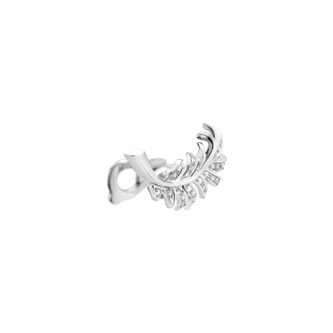 Plume de Chanel crawling clip earrings