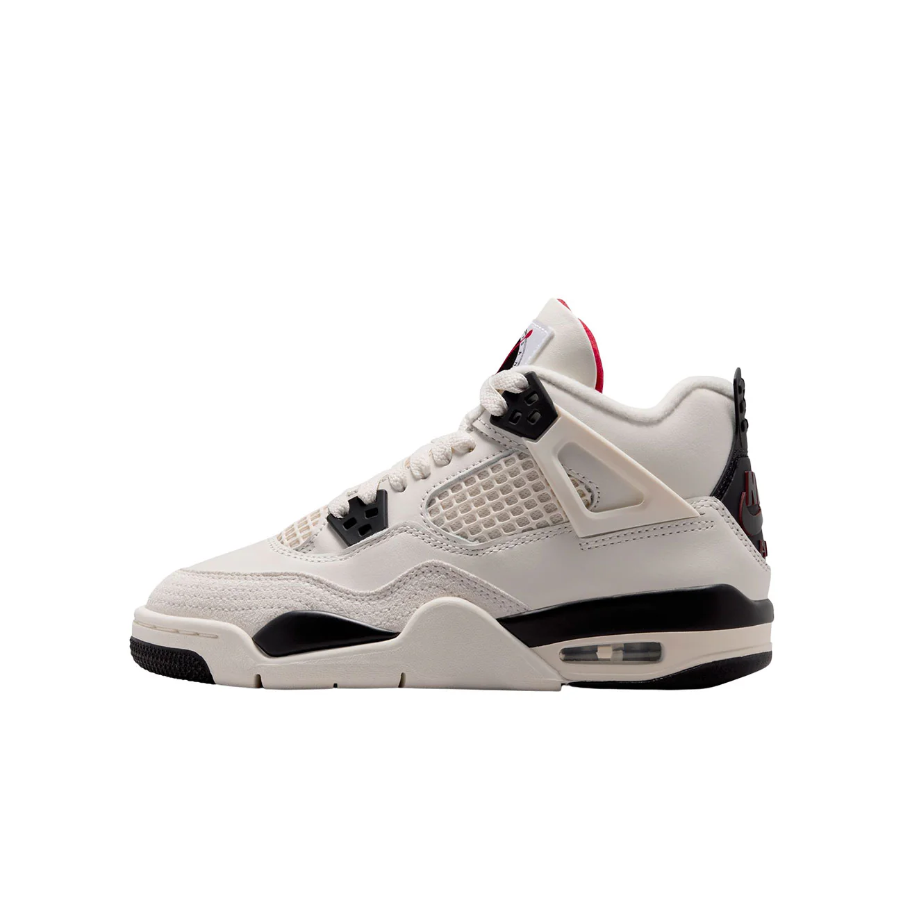 Air Jordan 4 Retro "Flight Club" GS (Sail/black-university Red)