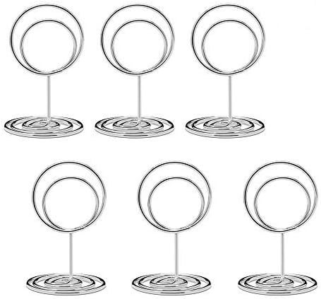 20pcs Mini Place Card Holders, Cute Table Number Holders, Small Size Table Card Holder Tables Number Stands, Wire Photo Picture Menu Clips