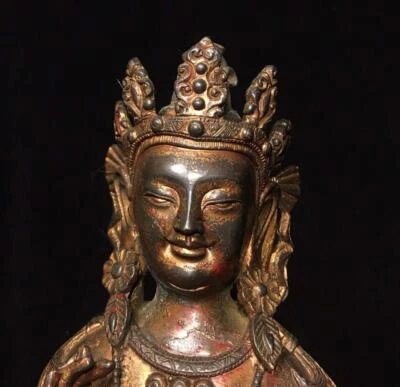 Yongle Signed Old Chinese Bronze Statue Buddha N1625