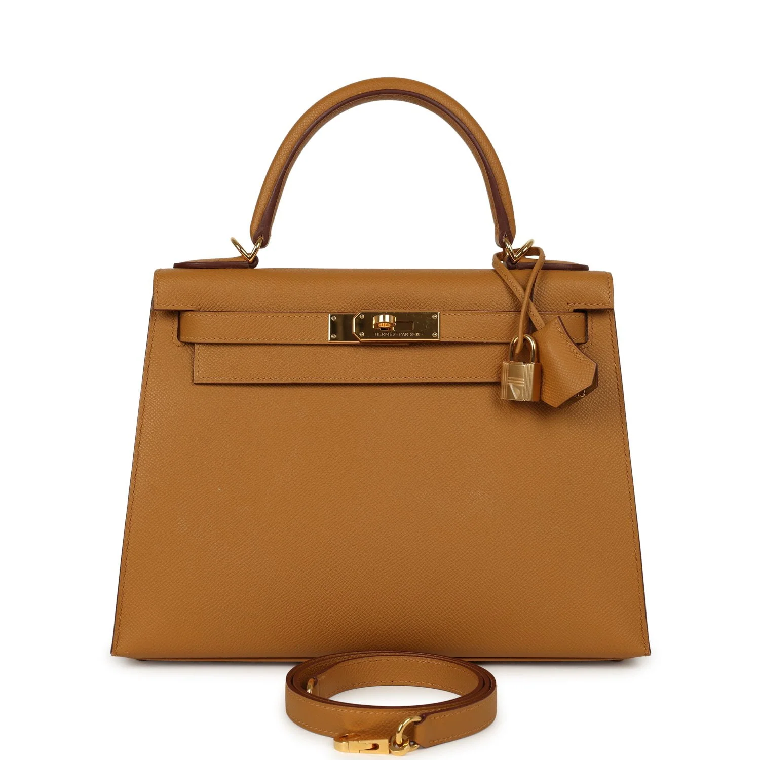 HERMÈS Kelly Sellier 28 Sesame Epsom Gold Hardware