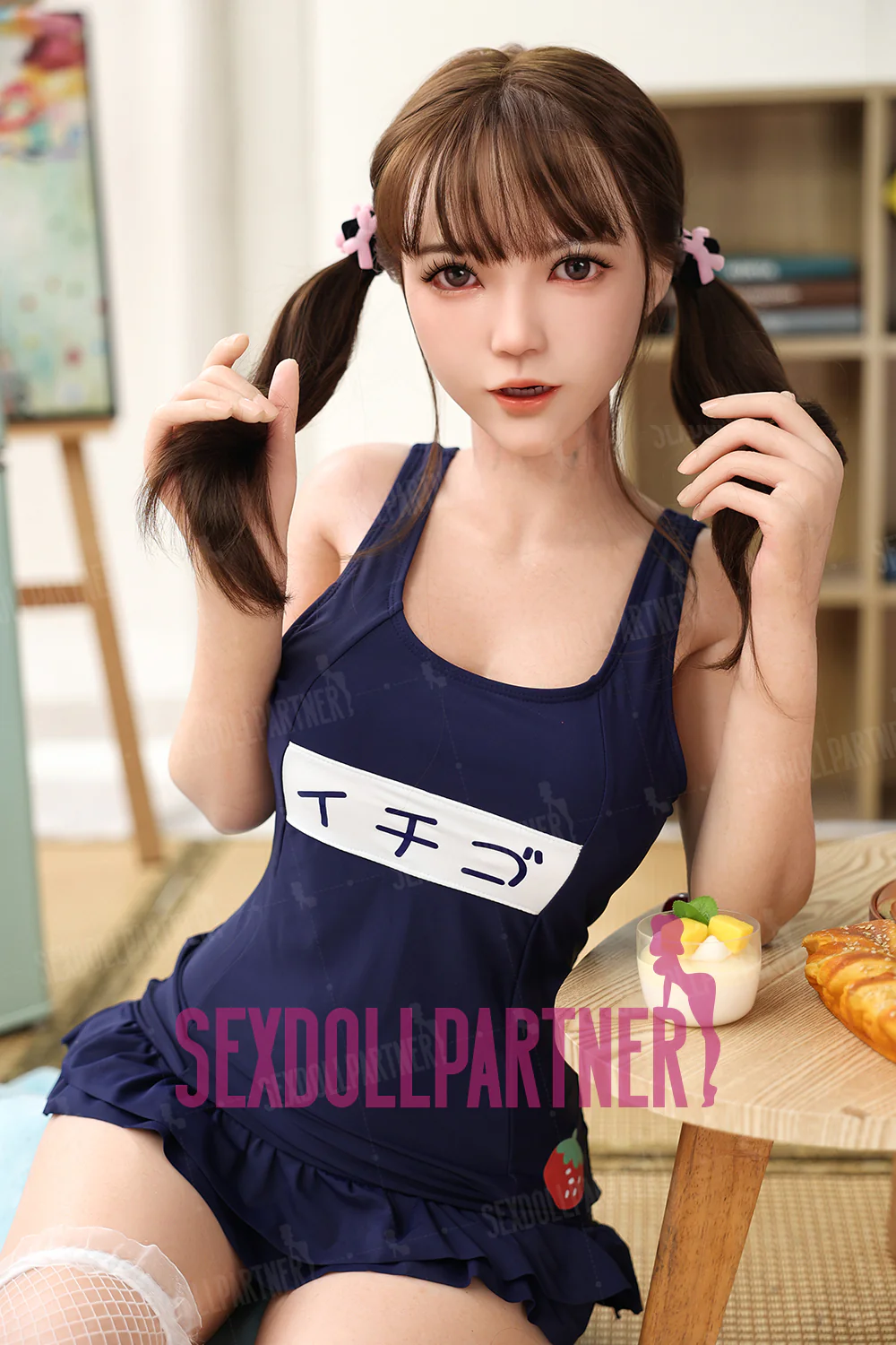US Stock - Luneth 4.92ft/ 150cm #K170 ROS Head Full Silicone Medium Tits Lightweight Real-life  Blowjob Sex Doll