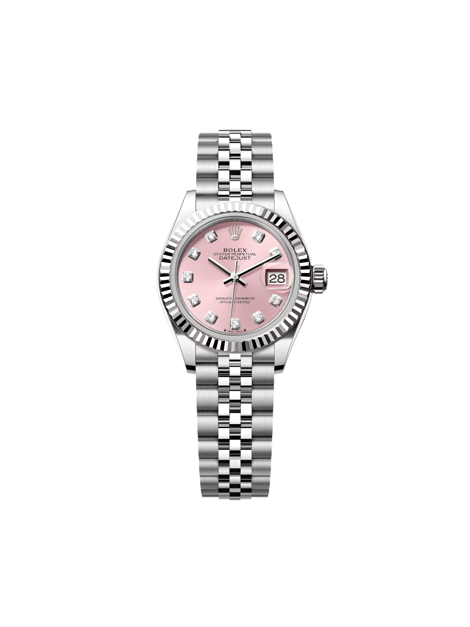 RLX Lady-Datejust 31mm 279174 Pink Diamond Dial Oyster Bracelet
