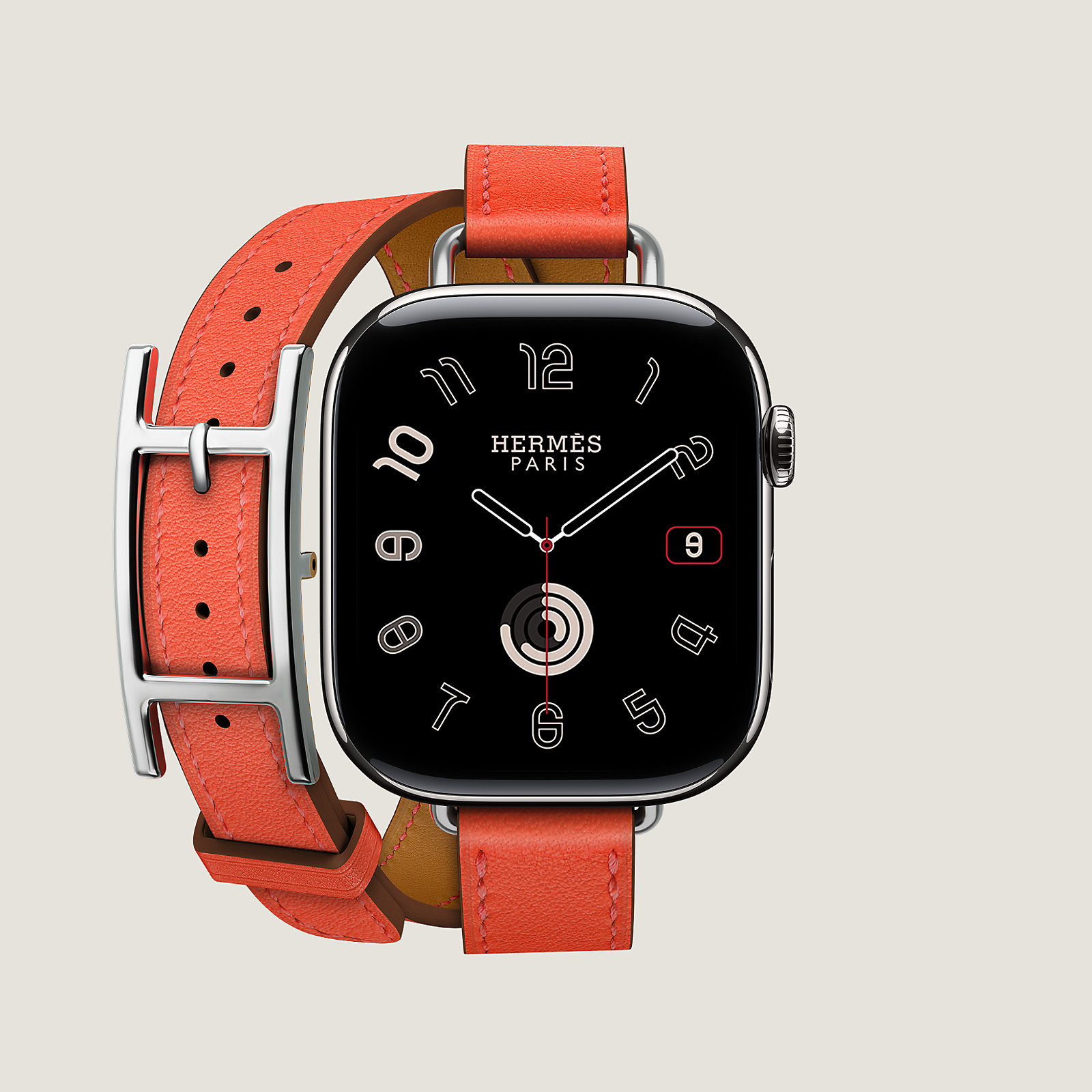 Band Apple Watch Hermès Double Tour 42 mm Hapi Attelage
