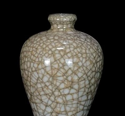 23CM Old Chinese Ge Yao Ge Kiln Vase N586