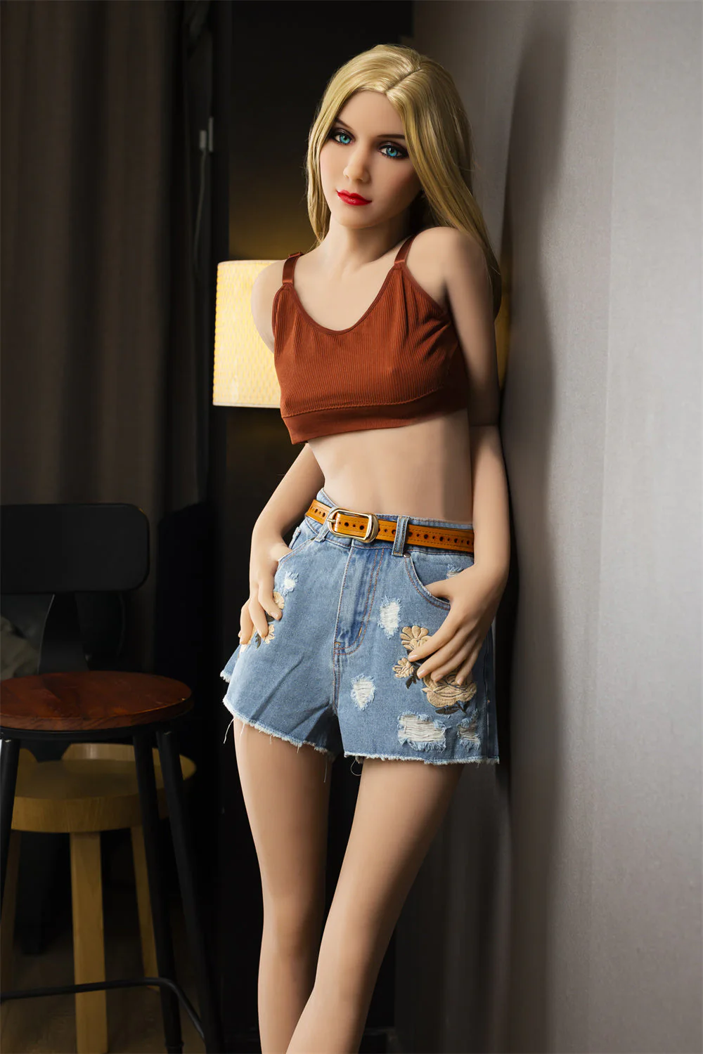 US Stock - 6YE 5ft45 / 166cm #16 Head TPE Full Size Sexy Blonde Sex Doll