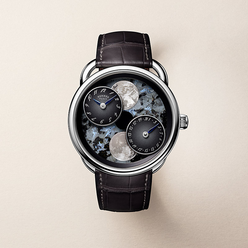 Arceau L'heure de la lune watch, 43 mm