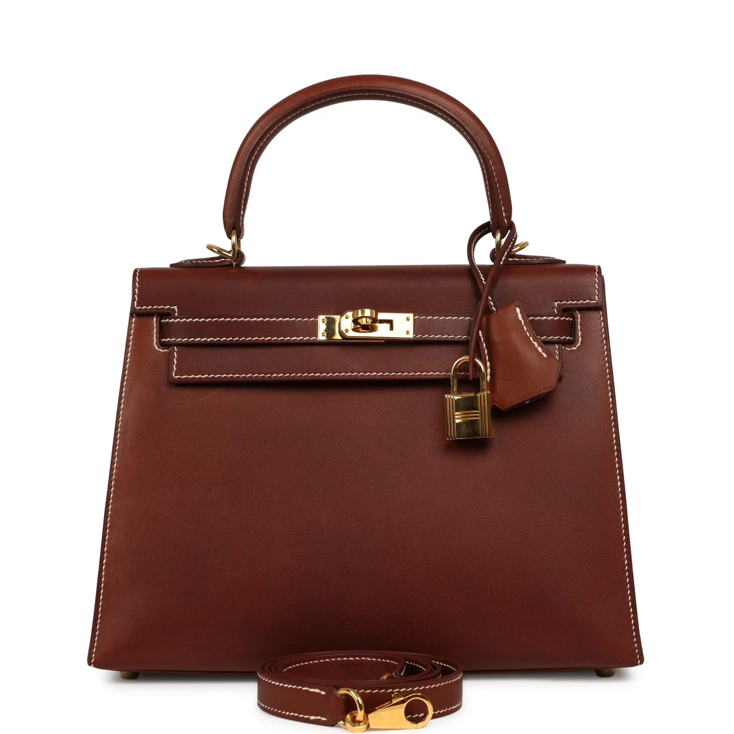 Hermes Kelly Sellier 25 Fauve Barenia Gold Hardware