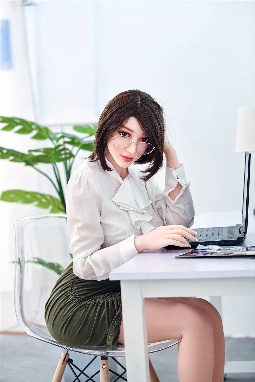 Irontechdoll Mika 5ft21/ 159cm #69 Head TPE Office Sexy Lady Real-life Fat Sex Doll With Thick Thighs