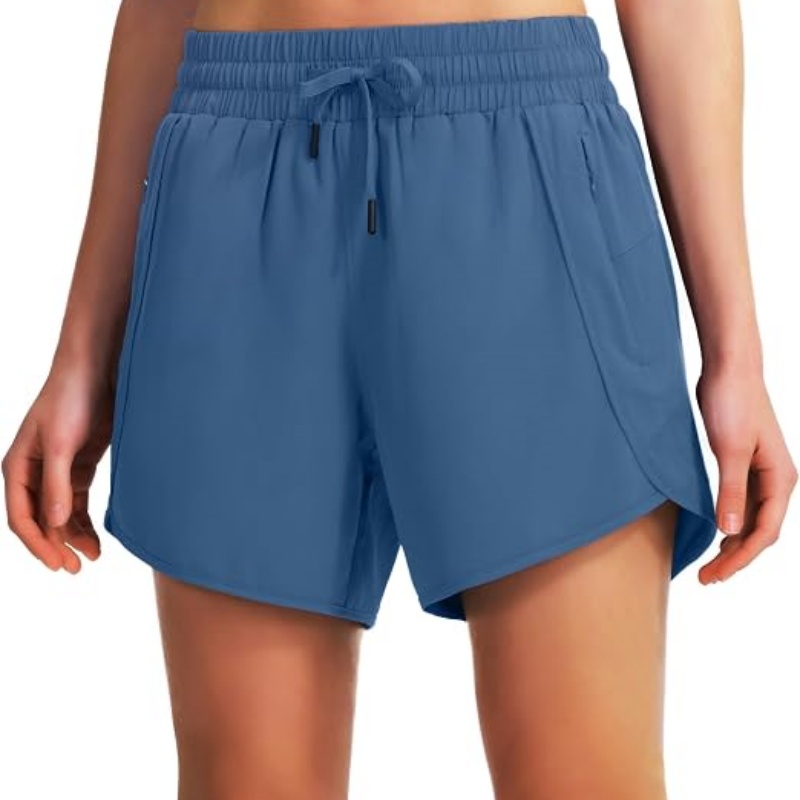 Women's 5"/7" Athletic Running Shorts Quick Dry with Zipper Pockets