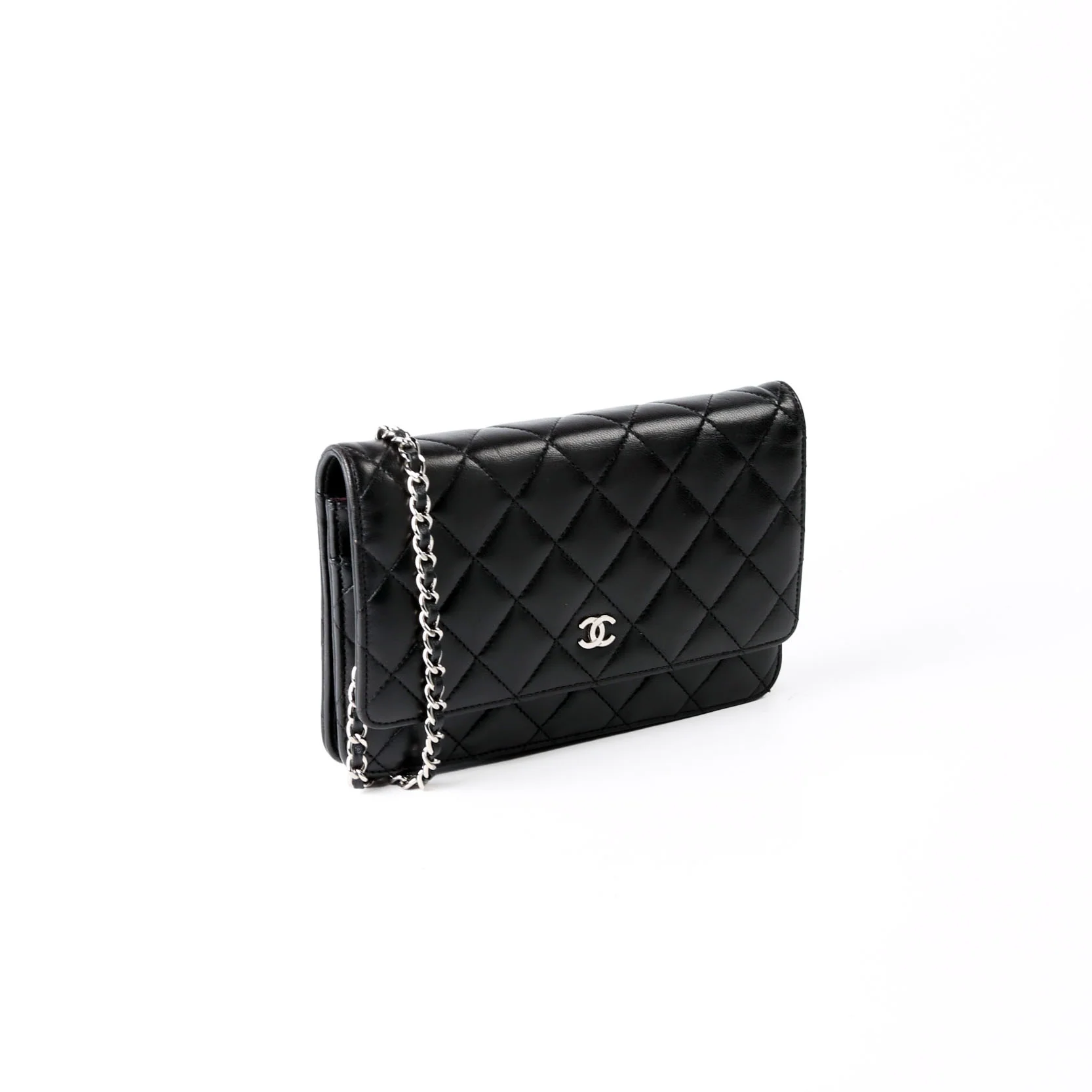 CHANEL WOC Classic Quilted Lambskin Black