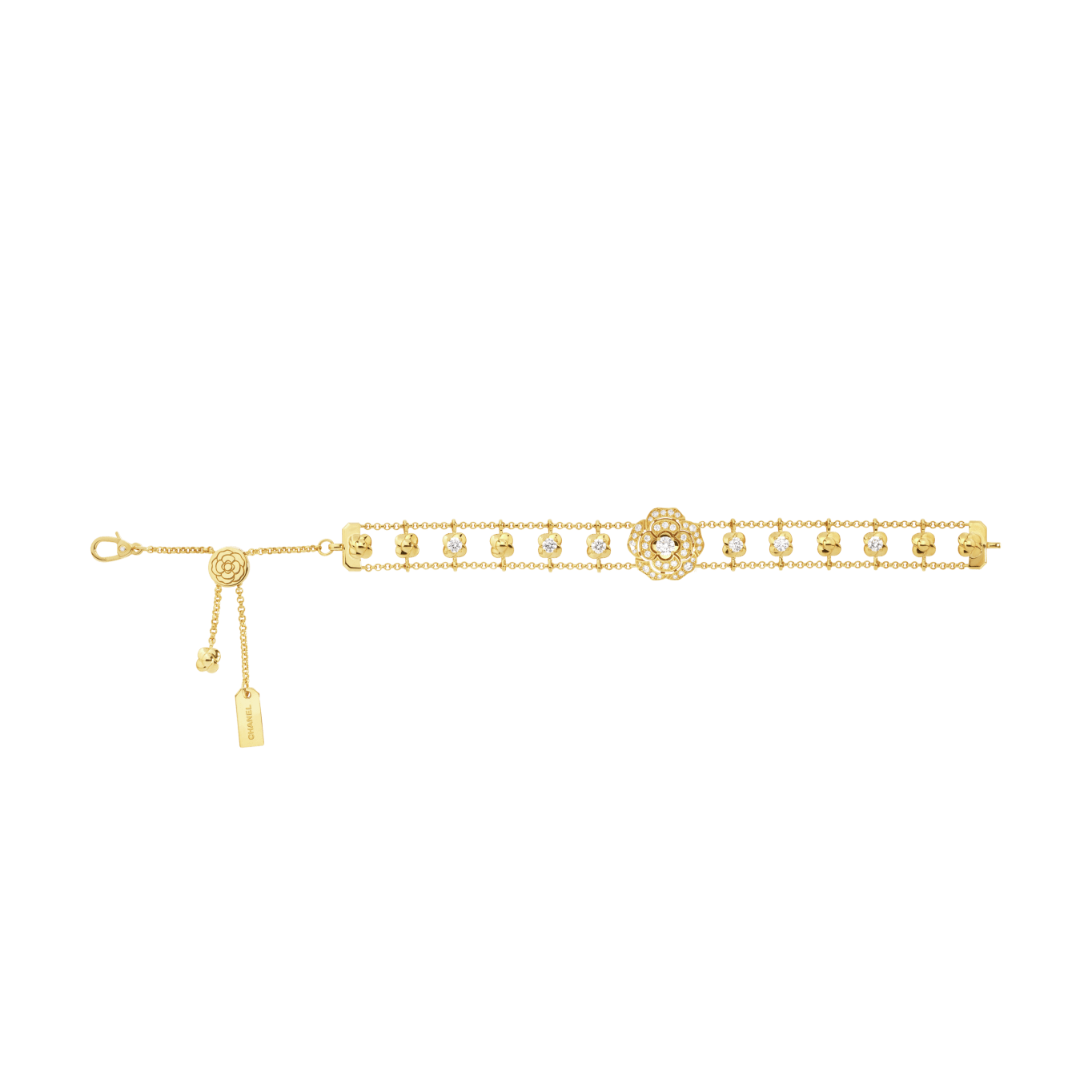 Bouton de Camélia supple bracelet