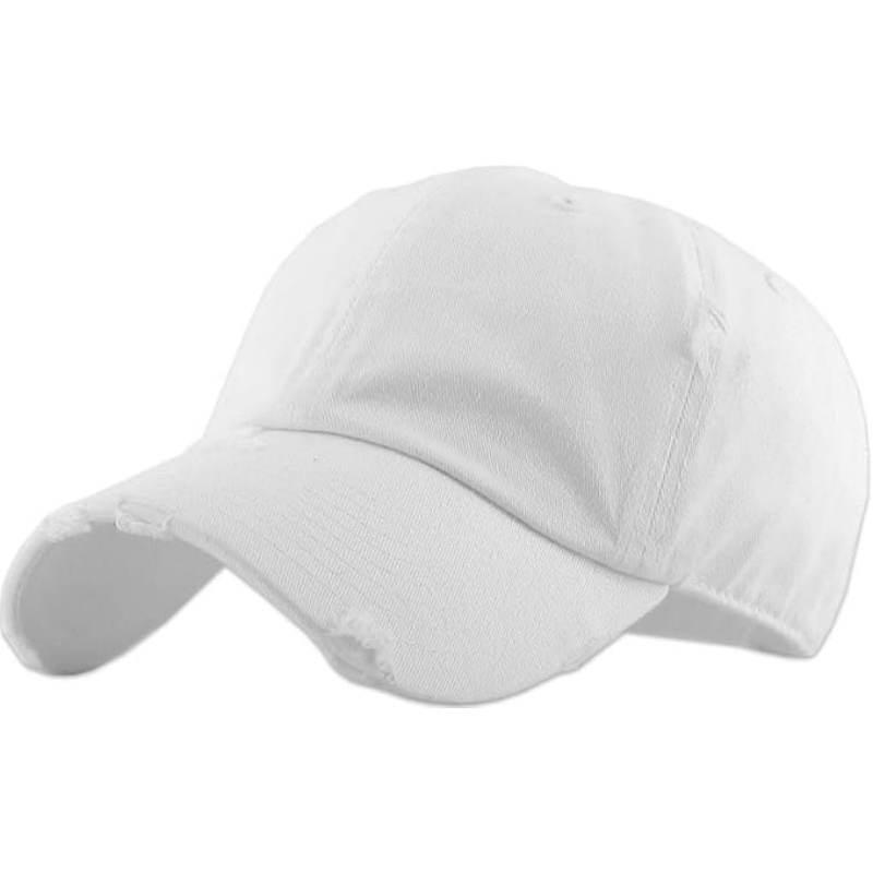 Vintage Washed Distressed Cotton Dad Hat