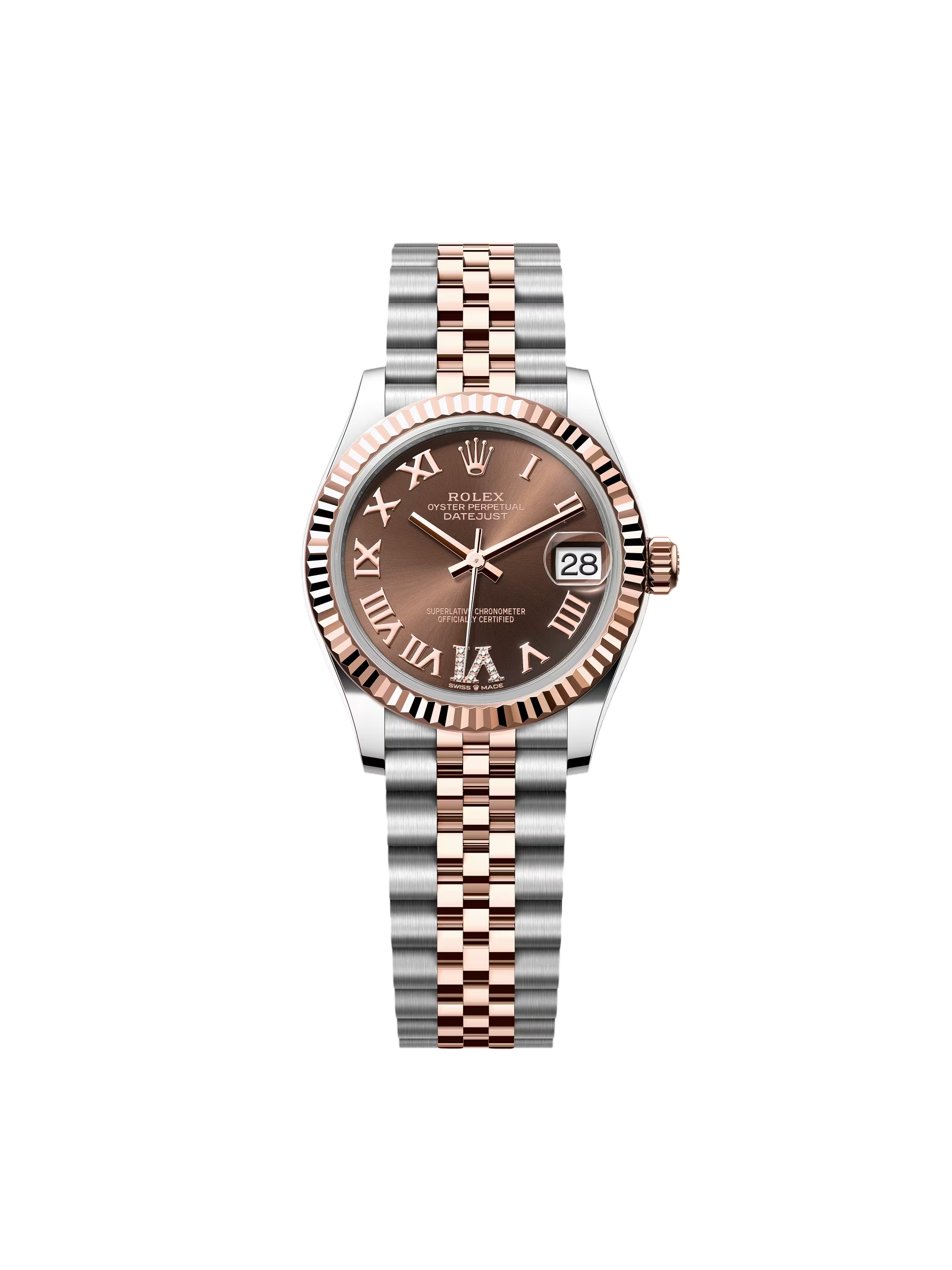 RLX Datejust m278271-0003/0004 Chocolate 31mm Dial Oyster Bracelet Watch